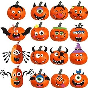 32 piece foam stickers for pumpkin decorating
